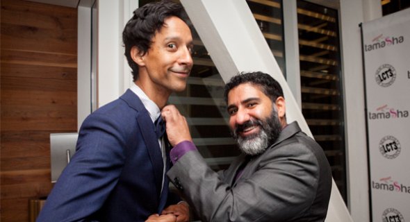 Hosts Danny Pudi and Parvesh Cheena. Photo by Chasi Annexy.