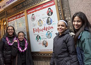 Students at matinee of FALSETTOS