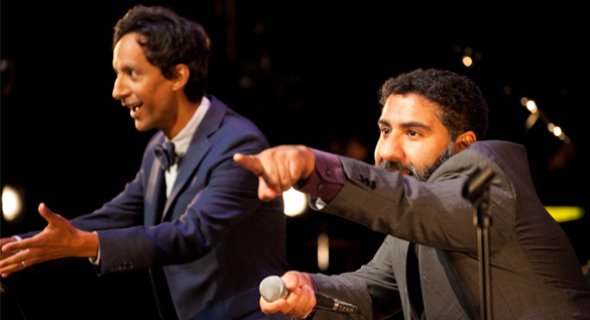 Hosts Danny Pudi and Parvesh Cheena in action. Photo by Chasi Annexy.