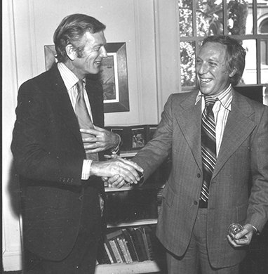 Bernard Gersten with New York City Mayor John Lindsay