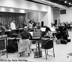 FLYING OVER SUNSET sitzprobe. Photo by Kate Marilley.