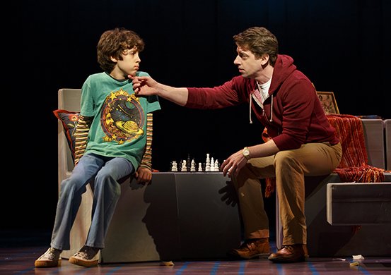 Anthony Rosenthal and Christian Borle. Photo by Joan Marcus.