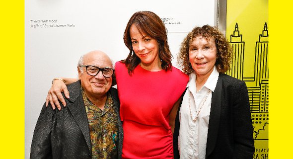 Danny DeVito, Leslie Rodriguez Kritzer, and Rhea Perlman. Photo by Chasi Annexy.