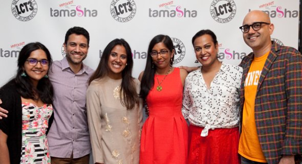 Madhuri Shekar, Sanjit De Silva, Arpita Mukherjee, Natasha Sinha, Aneesh Sheth, Ayad Akhtar. Photo by CHasi Annexy.