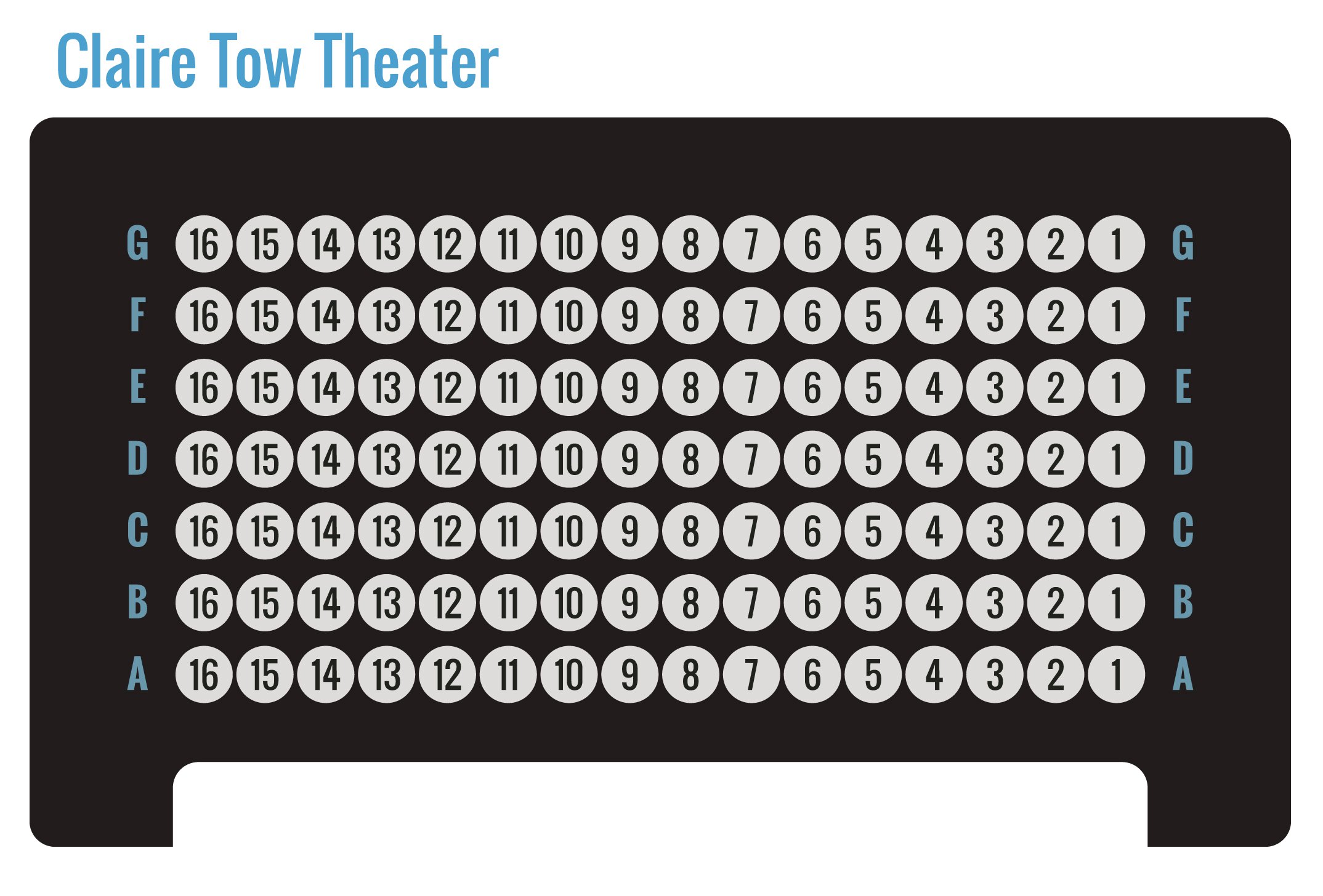 Claire Tow Theater General Seating Chart