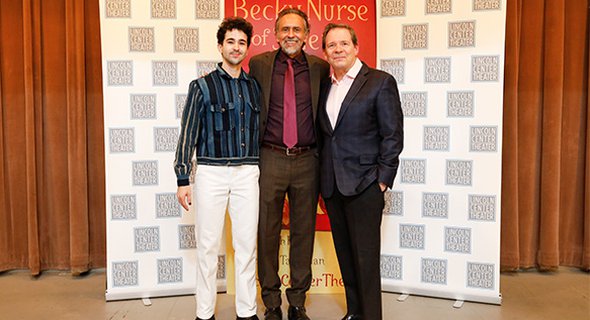 Julian Sanchez, Bernard White and Thomas Jay Ryan at the opening night of BECKY NURSE OF SALEM. Photo by Chasi Annexy.