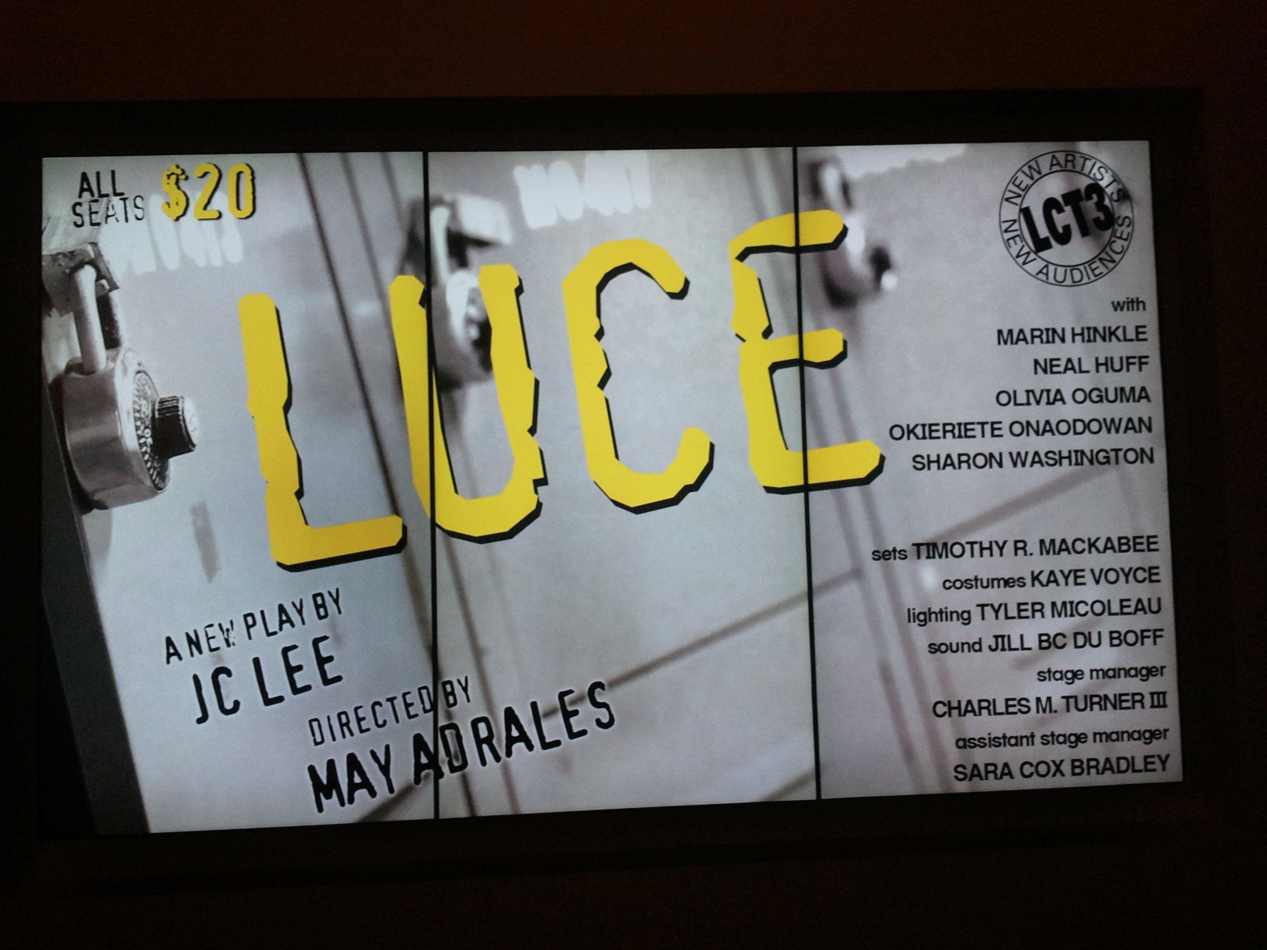 LUCE show poster