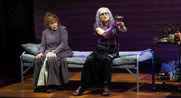 Deirdre O'Connell and Candy Buckley in BECKY NURSE OF SALEM. Photo by Kyle Froman.