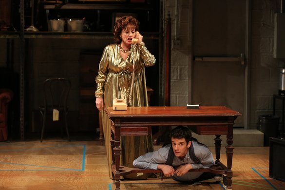Patti LuPone and Michael Urie. Photo by Joan Marcus.