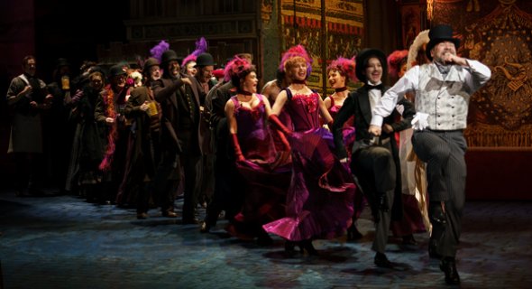 Danny Burstein and the ensemble of MY FAIR LADY. Photo by Joan Marcus