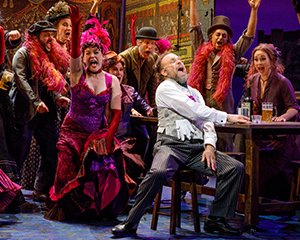 Norbert Leo Butz and ensemble in MY FAIR LADY. Photo by Joan Marcus. 